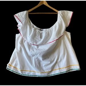 Off Shoulder Boho Blouse- Size 38-40